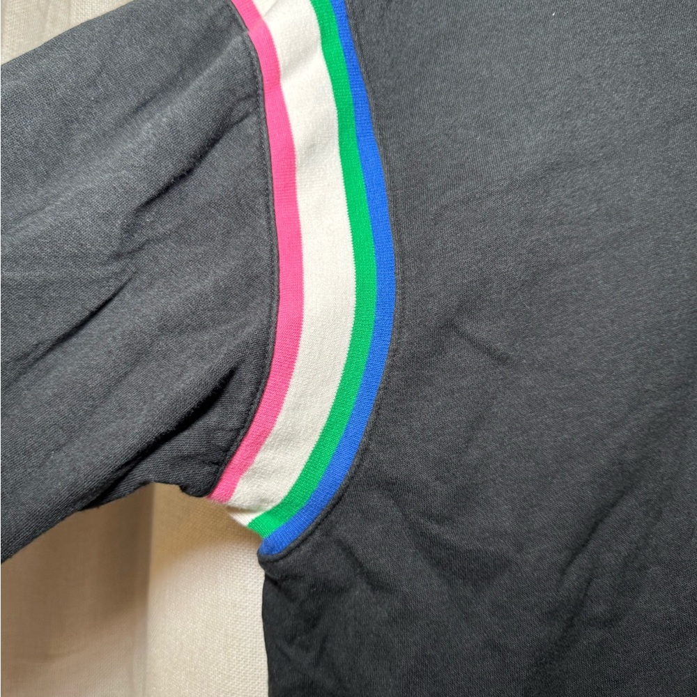 Nike Black Hoodie with Multicolor Sleeve Accents - Picture 3 of 5
